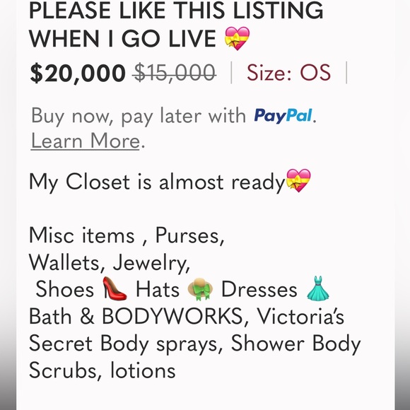 PLEASE LIKE THIS LISTING FOR LIVE N SILENT AUCTIONS N POP UP’S - Picture 6 of 7